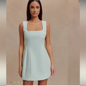 Meshki Lysandre crepe mini dress